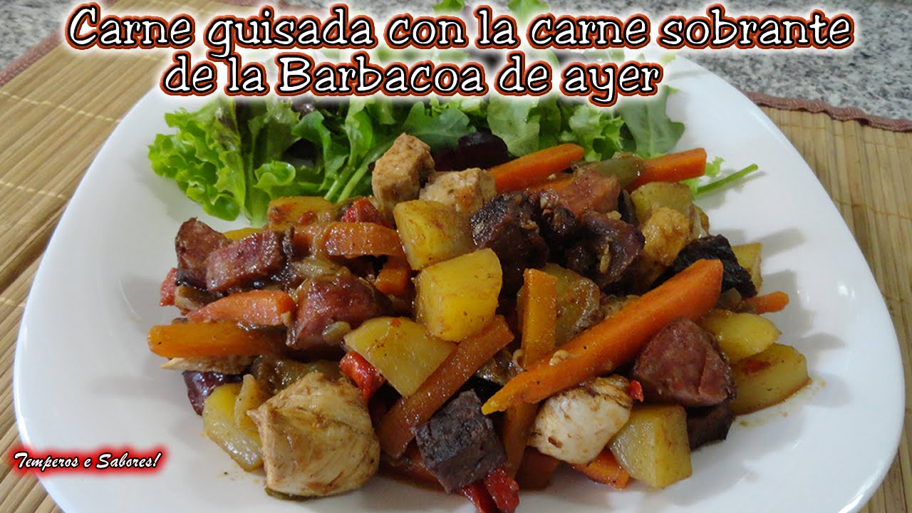 aprovechar sobras de barbacoa