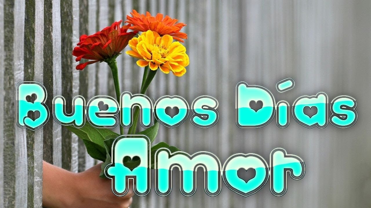 buenos dias para mi novia