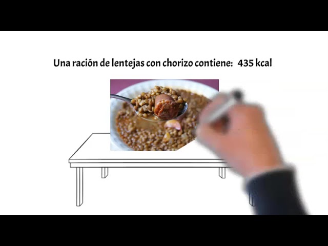 calorias lentejas con chorizo
