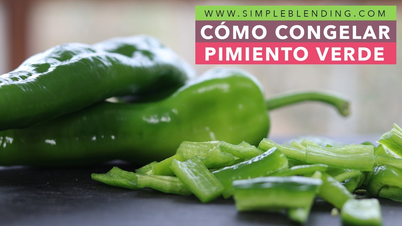 cómo congelar pimientos