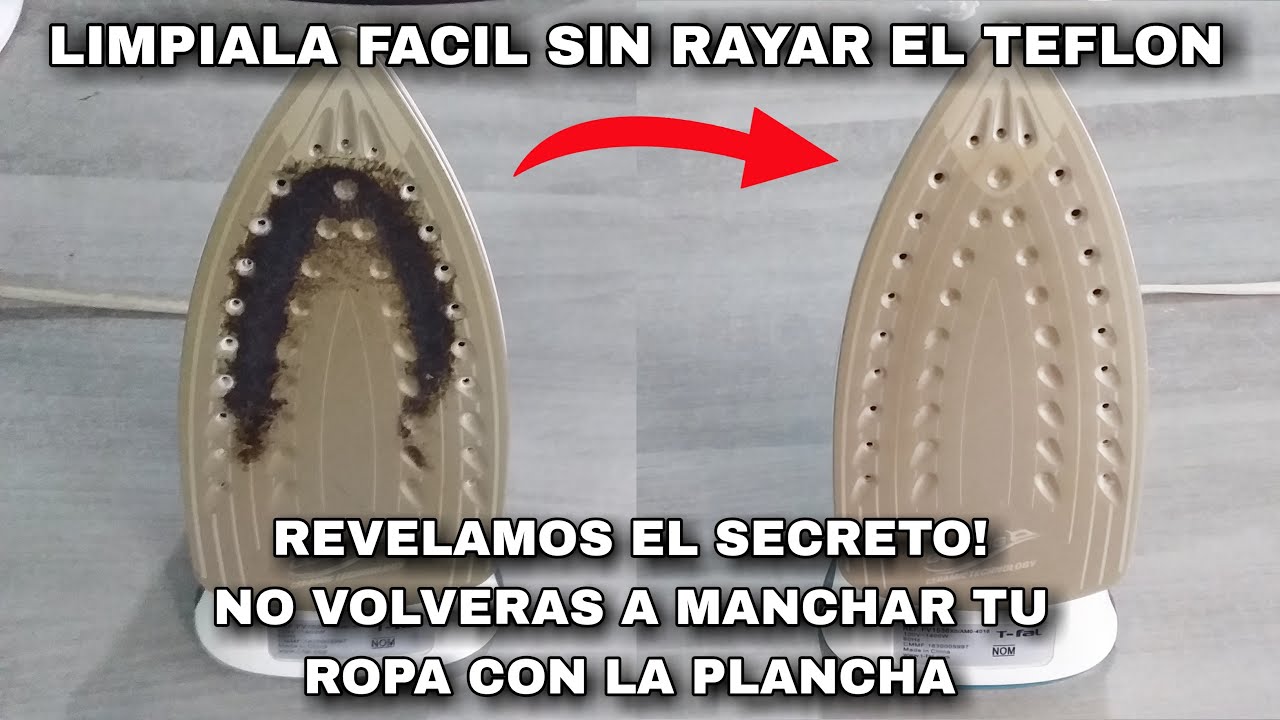 como limpiar la suela de la plancha quemada