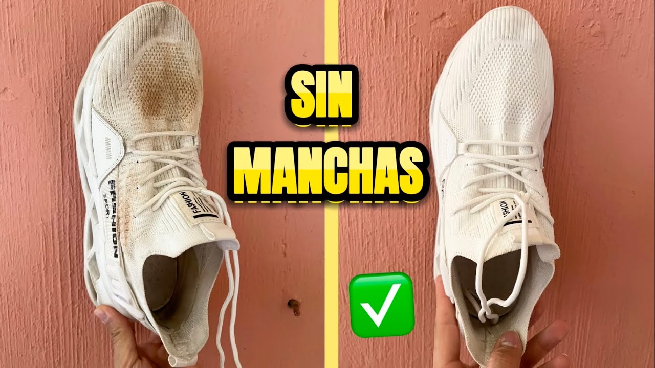 como limpiar zapatillas de tela blanca