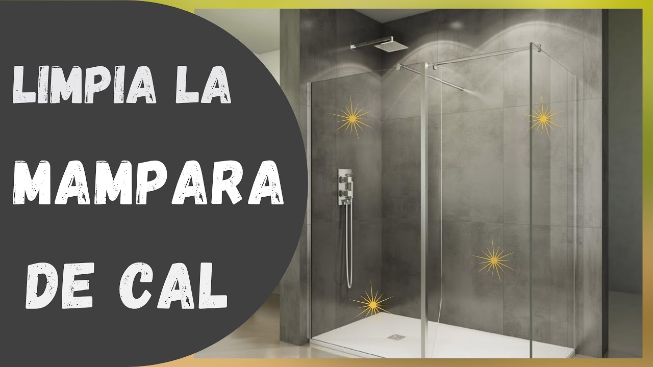 como quitar la cal de la mampara de plástico