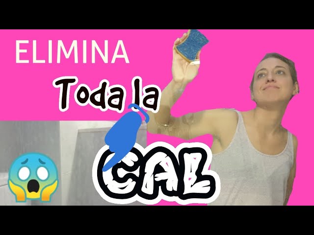 como quitar la cal de las mamparas