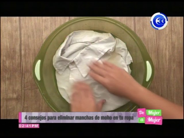 como quitar manchas de humedad en ropa blanca