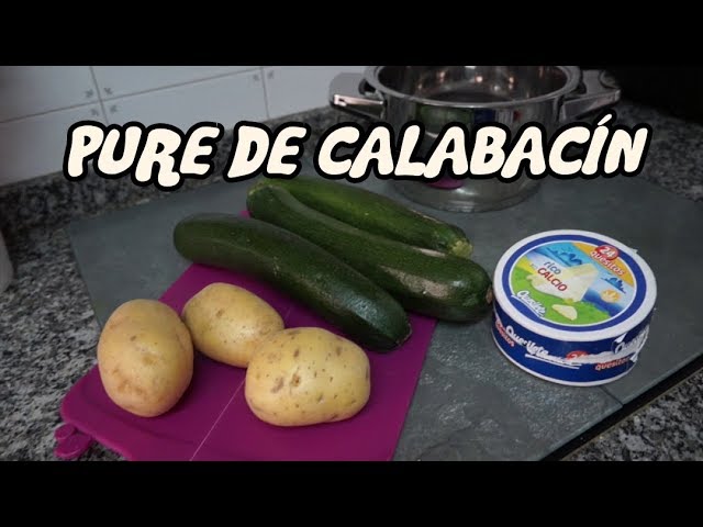 cómo se hace el puré de calabacín