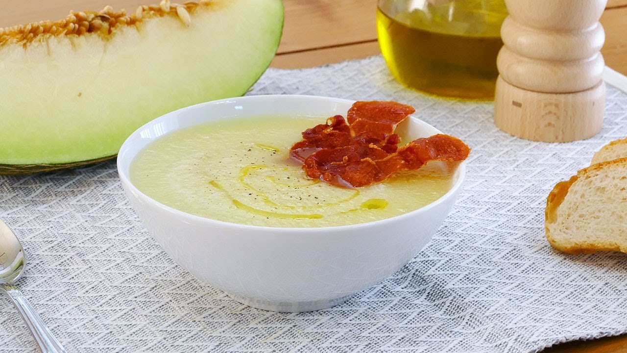 crema de melon con jamon