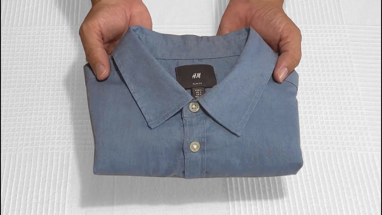 doblar camisa para maleta