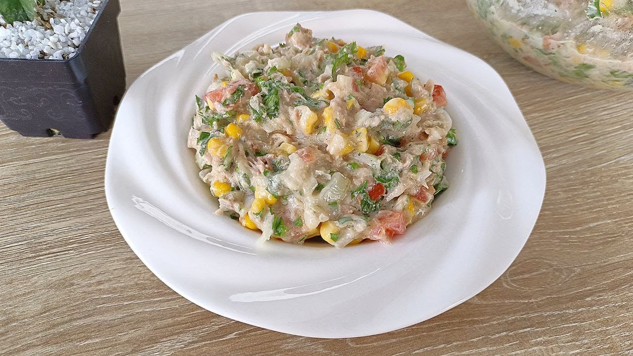 ensalada con atun y maiz