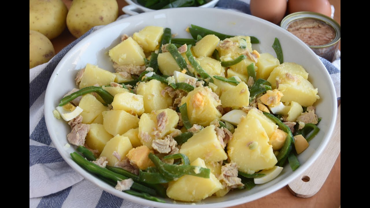 ensalada patatas y judias verdes