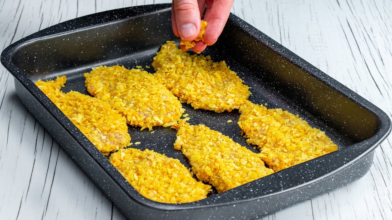 filete empanado al horno