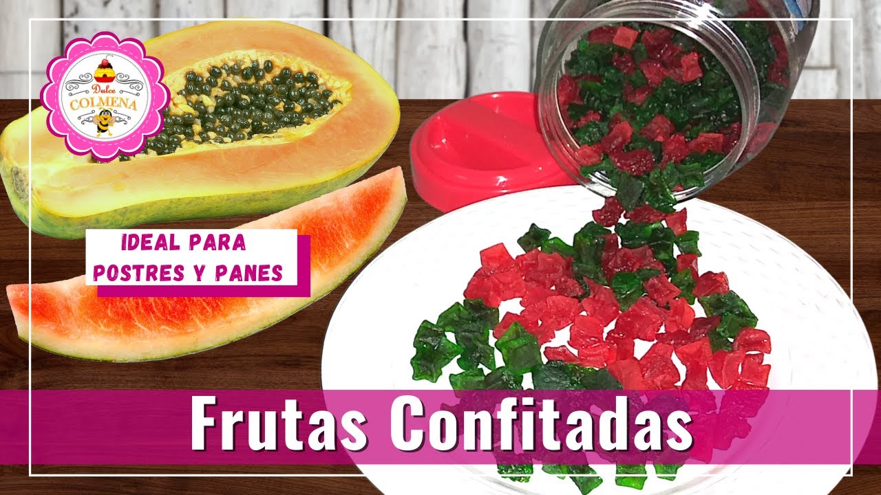 fruta escarchada de color verde