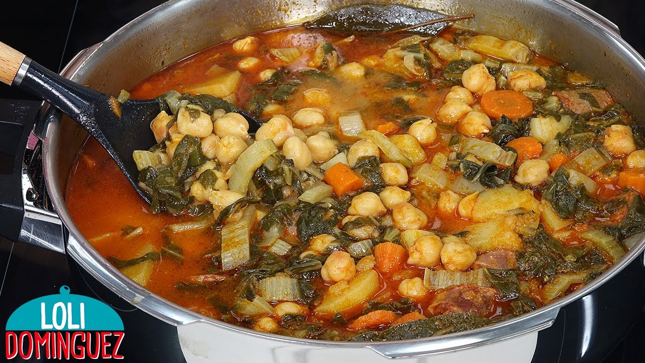 guiso de garbanzos con acelgas
