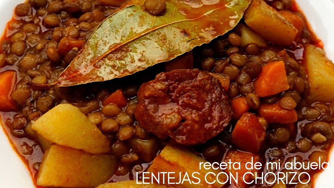 lentejas cocidas con chorizo