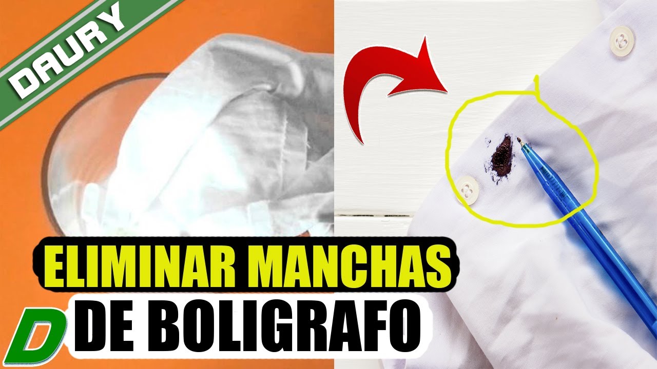 limpiar tinta de boli