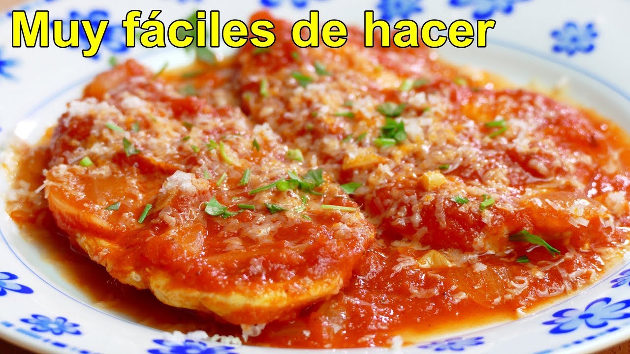 pechugas de pollo en salsa tomate