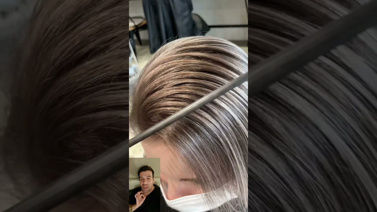 pelo corto ceniza mechas rubias