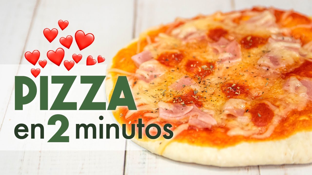 pizza al microondas tiempo