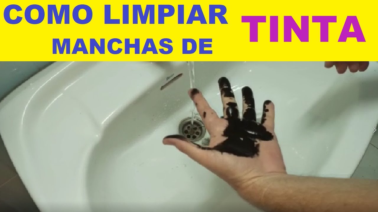 quitar tinta de boli de las manos