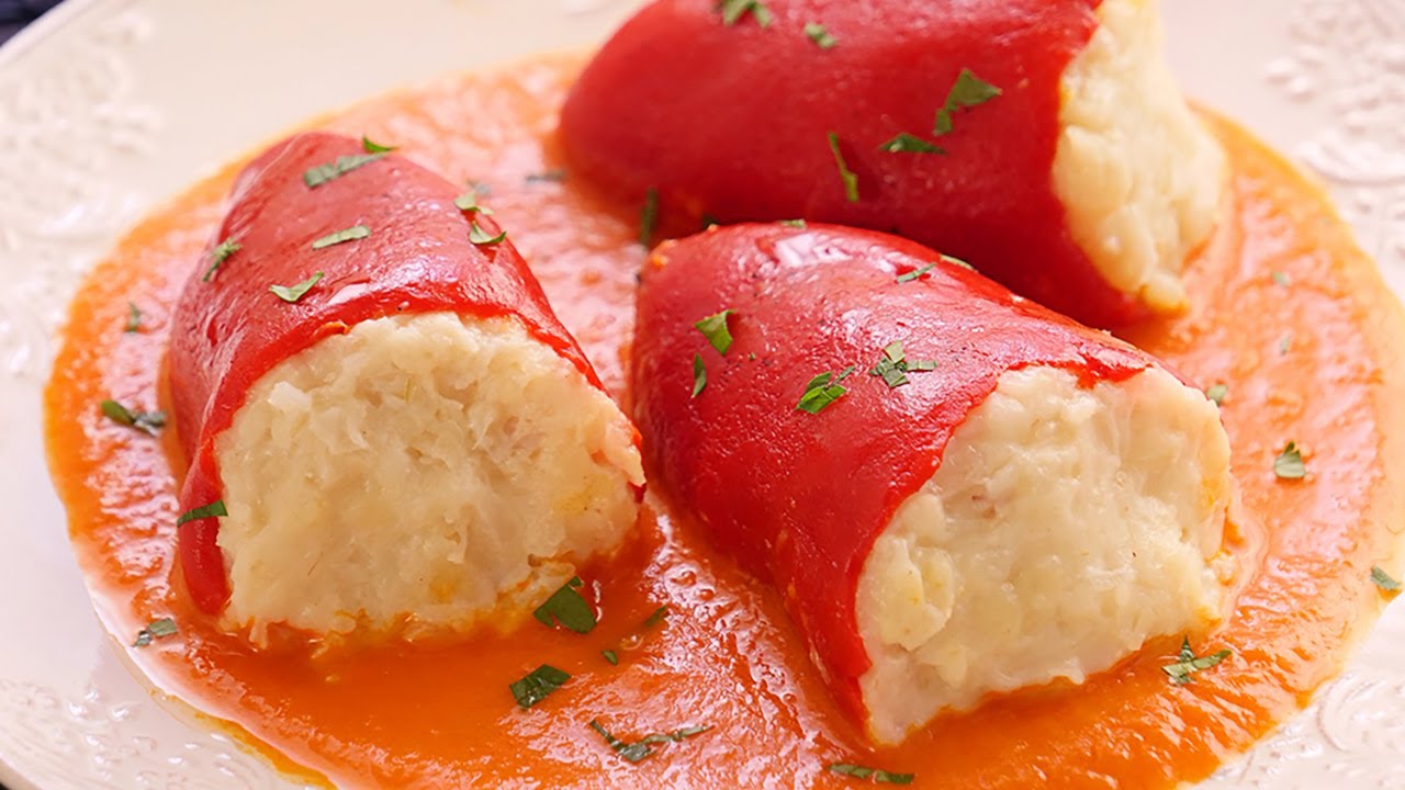 salsa para pimientos rellenos de bacalao congelados