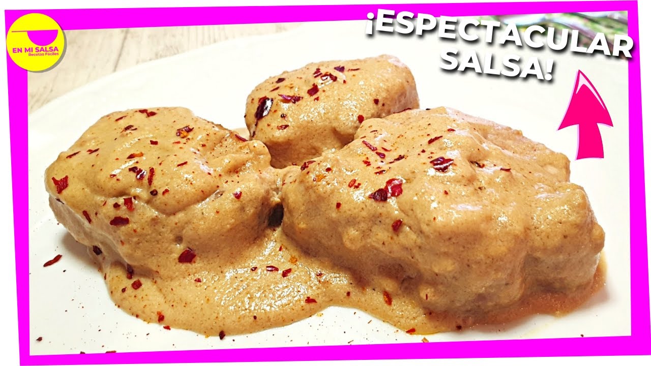 solomillo en salsa de almendras con nata
