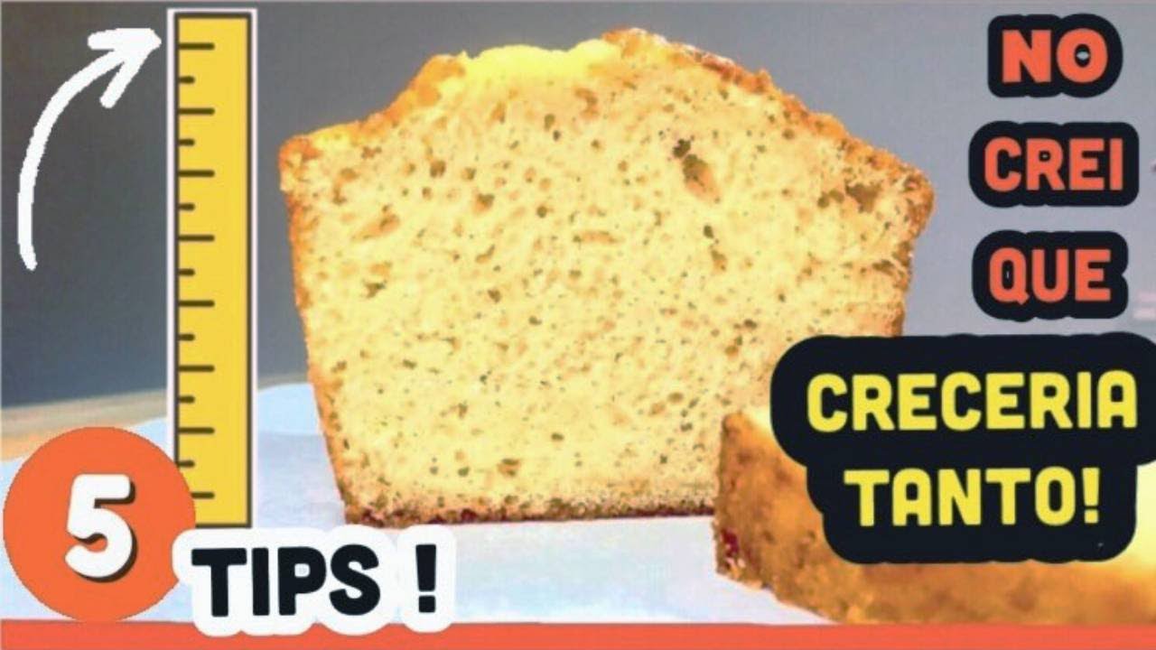 trucos para bizcocho esponjoso y alto