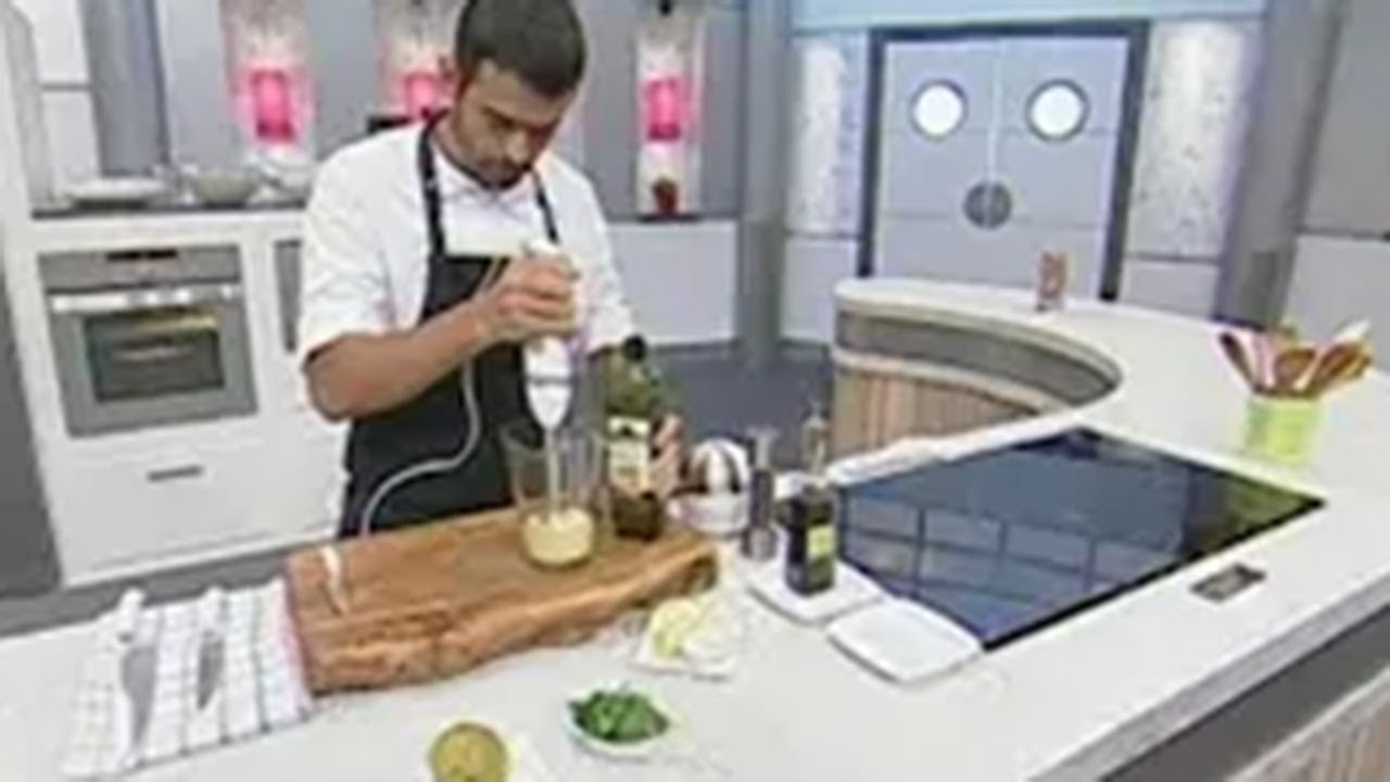 alioli con batidora de vaso