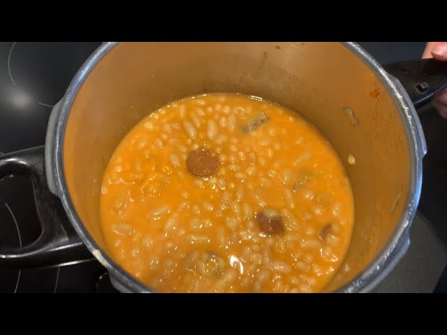 alubias blancas en olla express tiempo