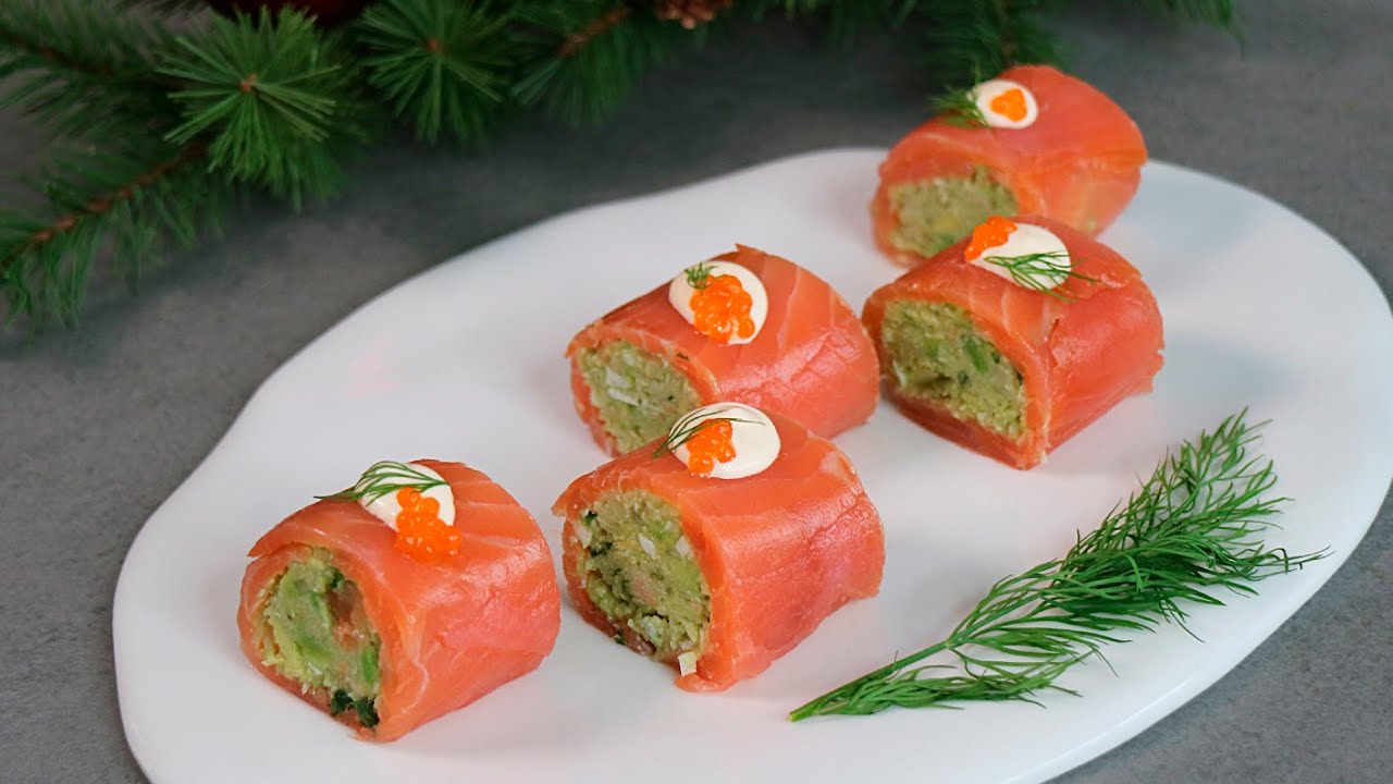 aperitivos de salmón