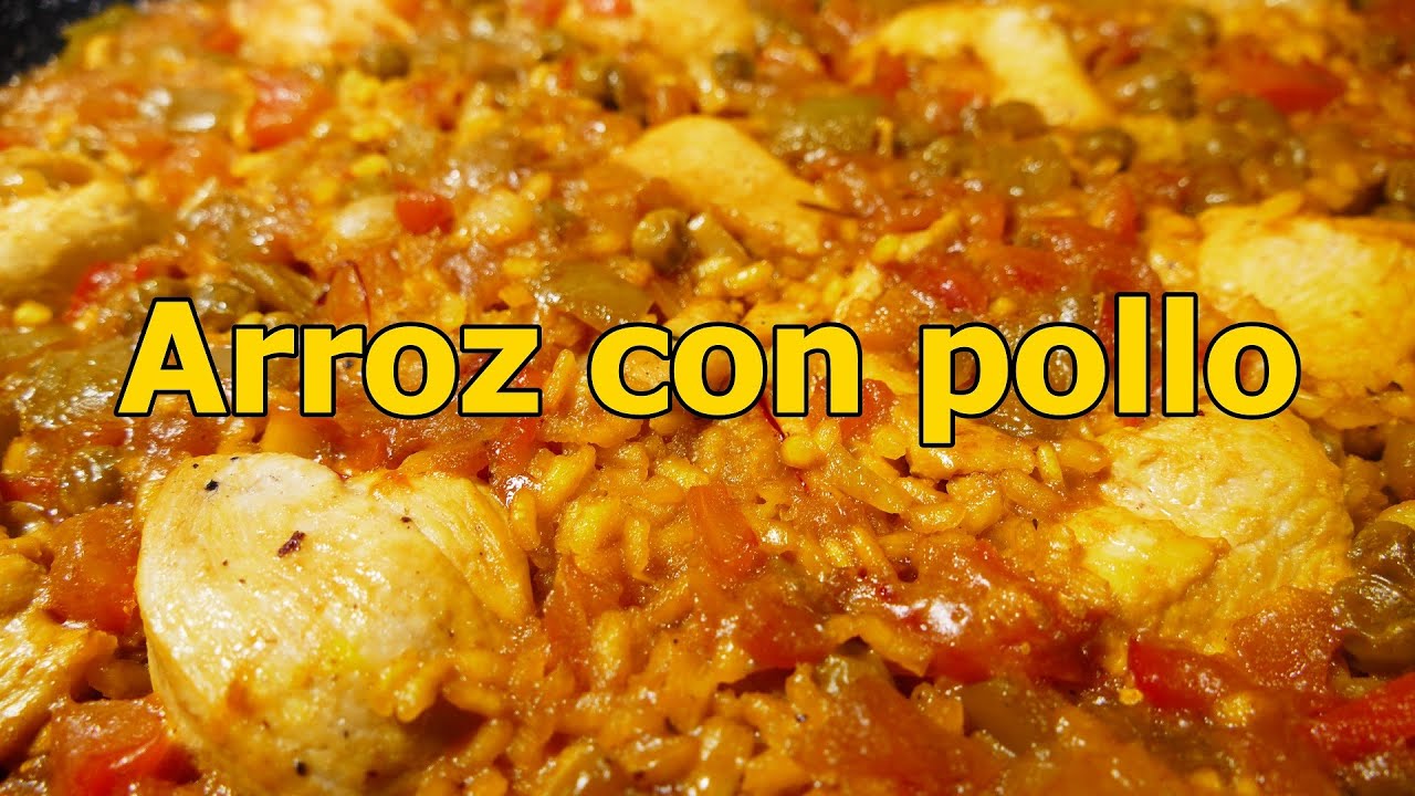 arroz blanco con pollo