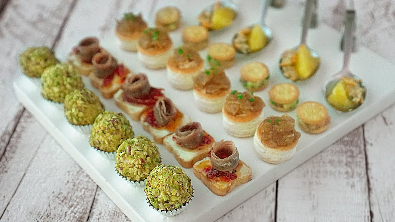 canapes con mermelada de tomate