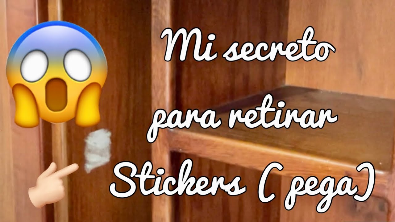 como despegar pegatinas de la madera
