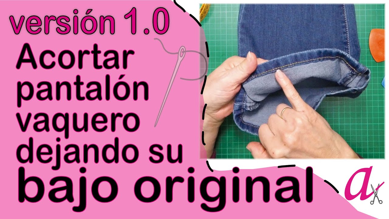 como meter el bajo de un pantalón vaquero sin coser