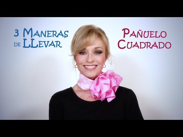 como ponerse un pañuelo cuadrado grande