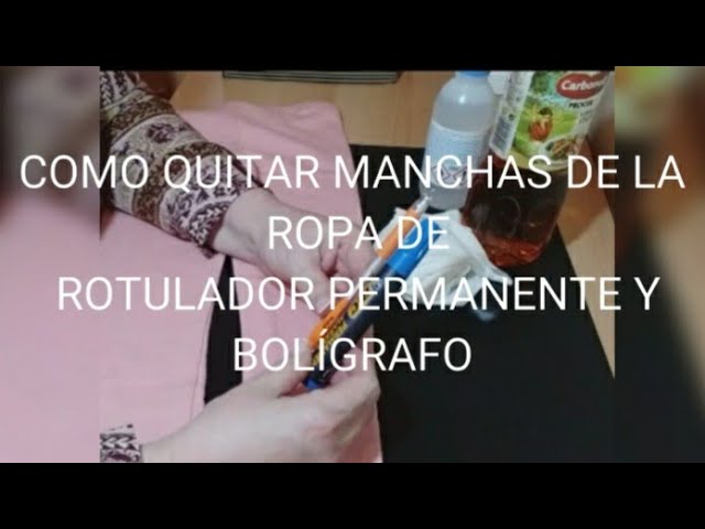 como quitar permanente de la ropa