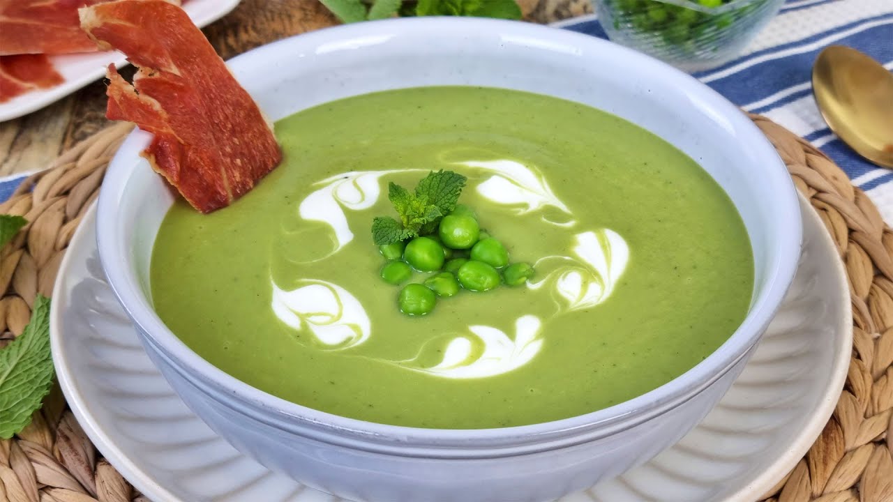 crema fria de guisantes