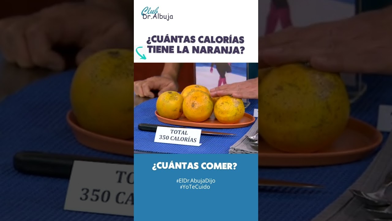cuantas calorías tiene la naranja