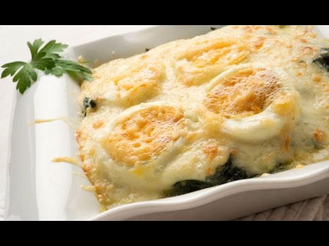 espinacas con bechamel y jamón arguiñano