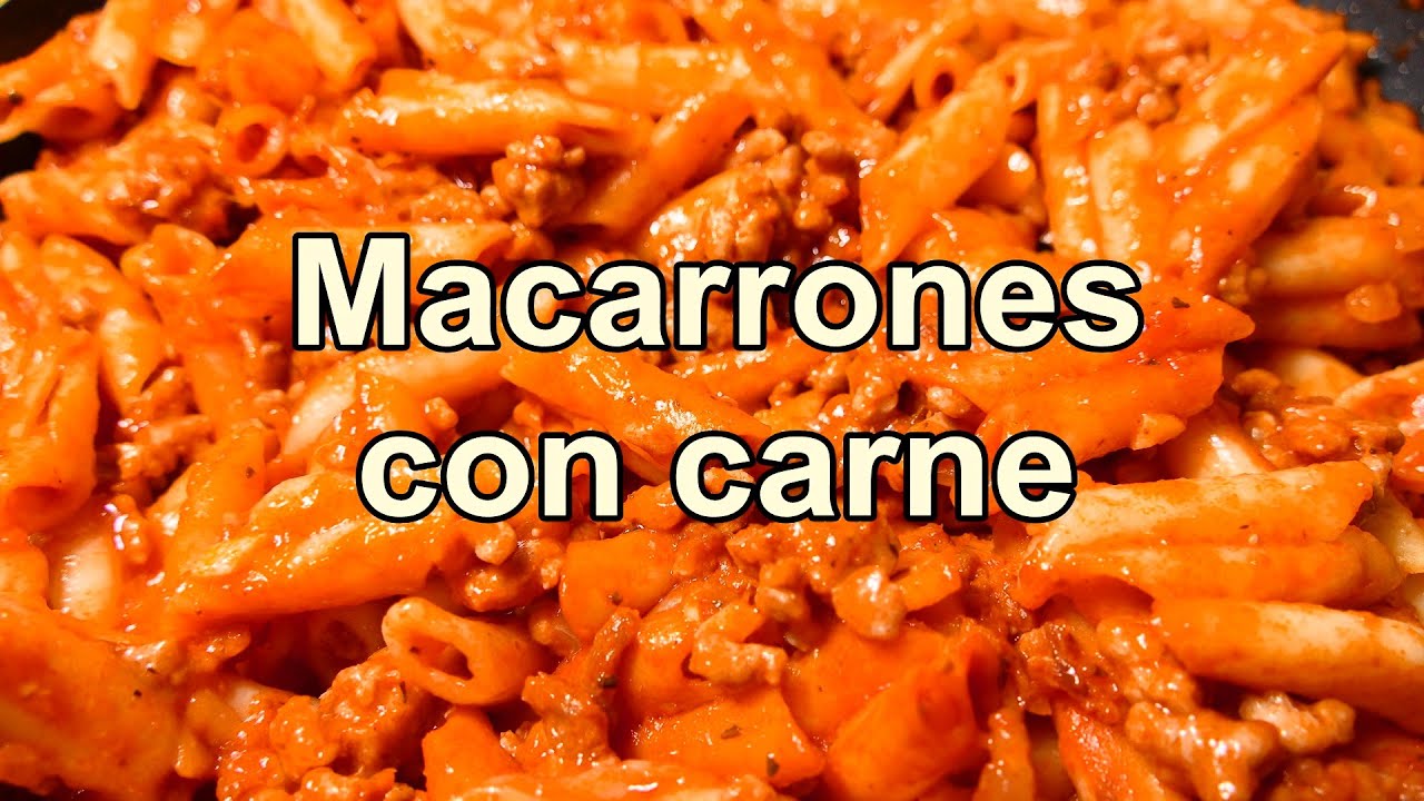 macarrones carne picada