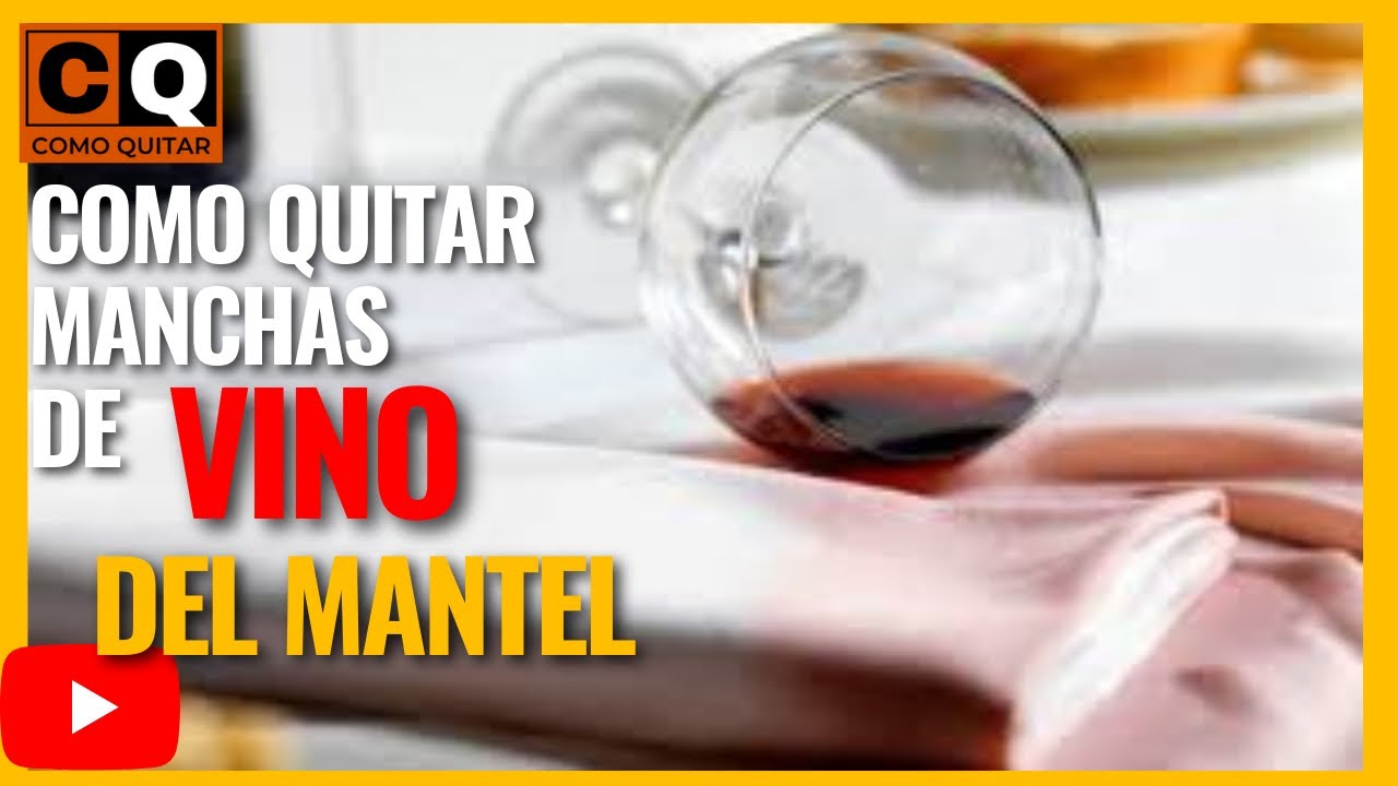 mancha de vino tinto en mantel