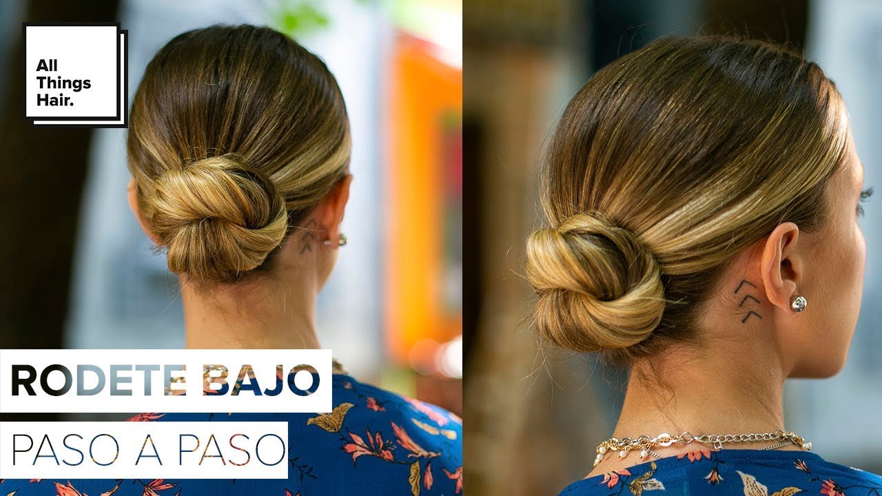 moño bajo boda paso a paso