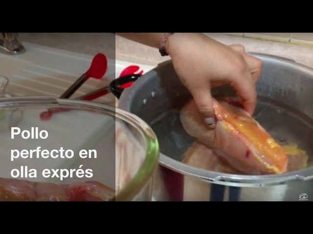 pechuga de pollo en olla express