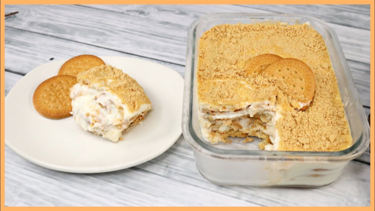 postres con galletas maría fáciles y rápidos