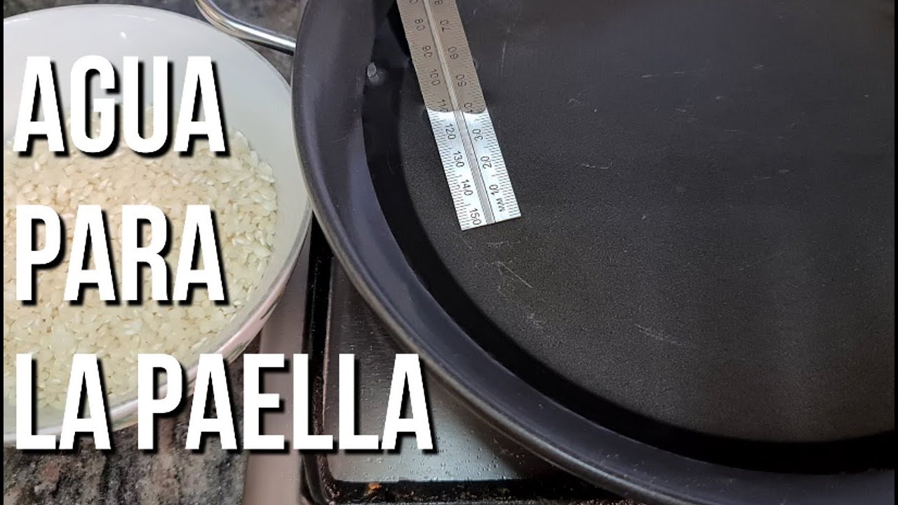 proporción agua arroz paella valenciana