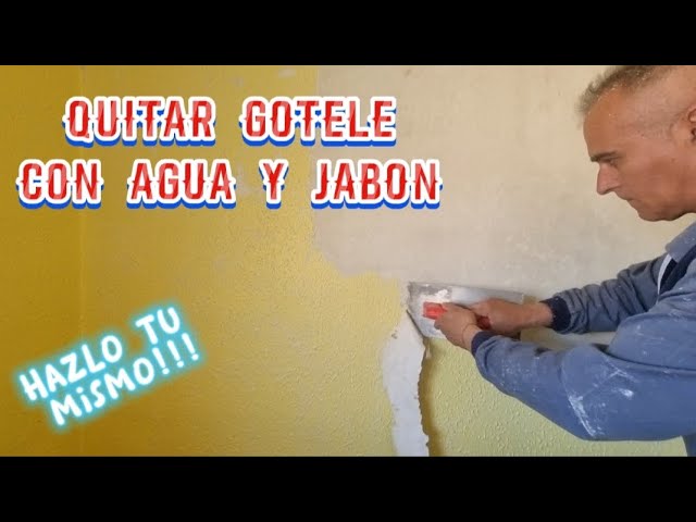 quitar gotelé con agua y vinagre