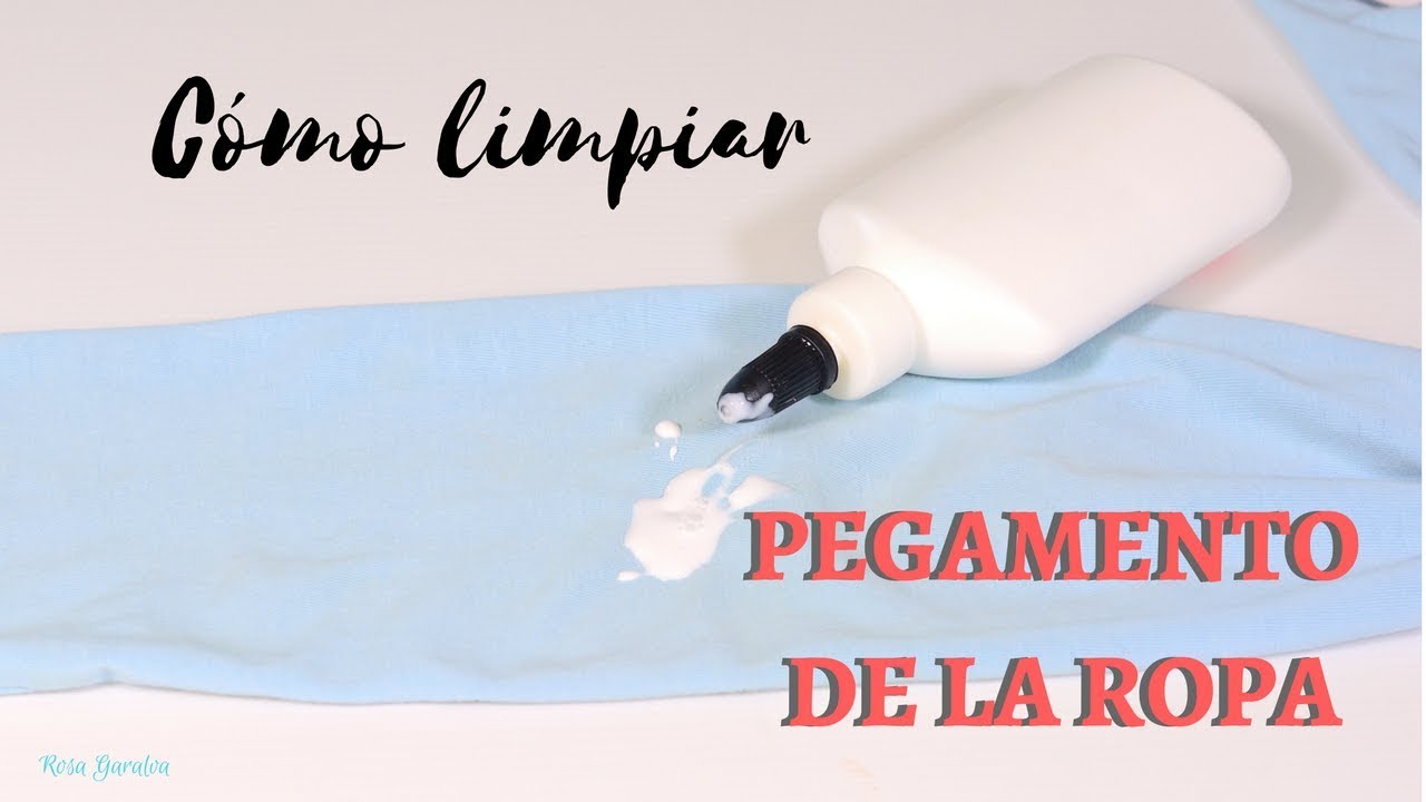 quitar manchas de pegamento en la ropa