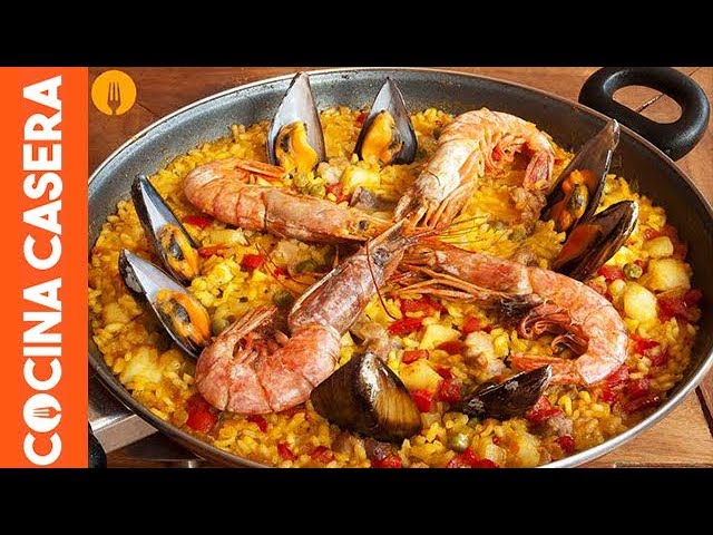 receta paella pollo y marisco