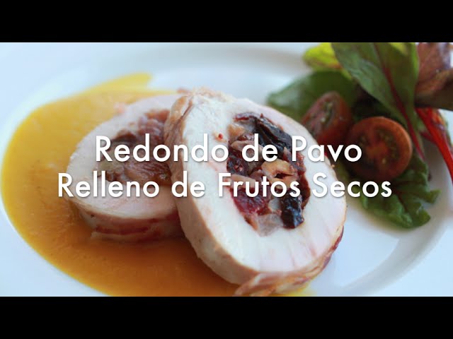 redondo de pavo relleno al horno