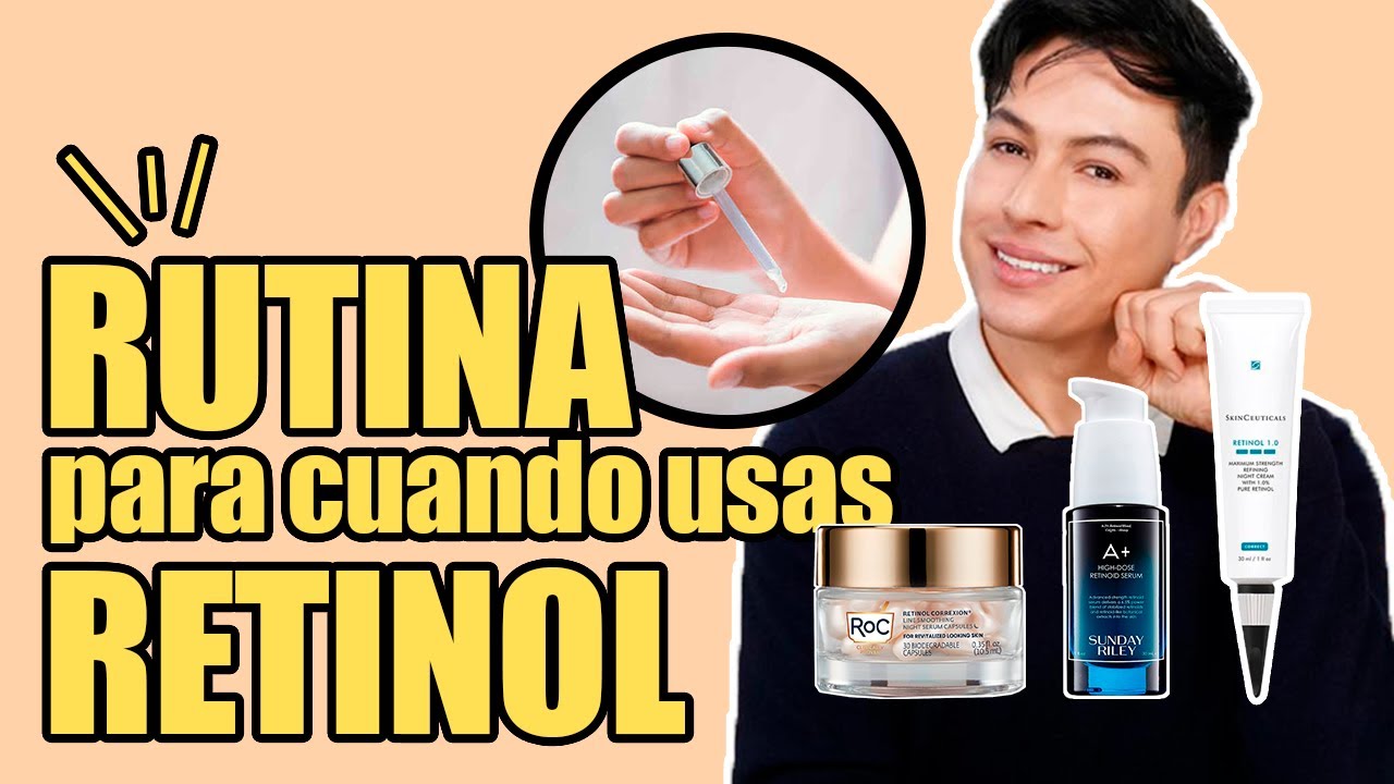 retinol y crema hidratante