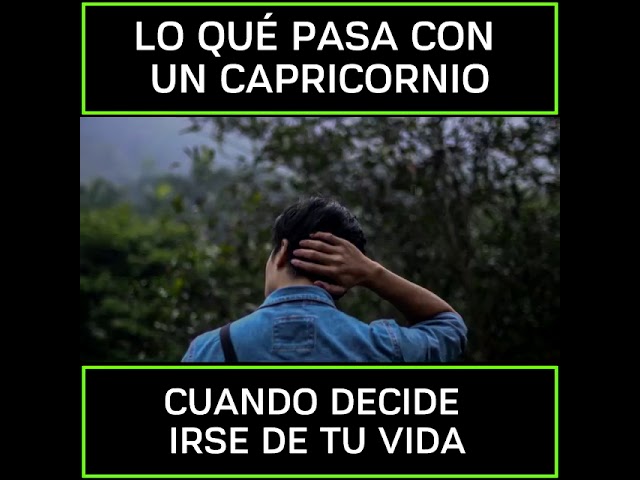 si capricornio no te escribe